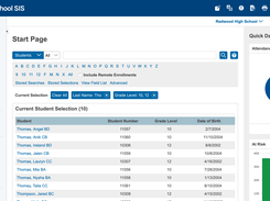 PowerSchool SIS Start Page