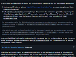 PowerShellForGitHub Screenshot 1
