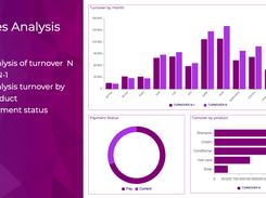 Create your own dashboard with Powerslide. Powerslide complies to your graphic chart. Define your color palette and we take care of the rest. Different data visualisation are available in order to make your presentation understandable.