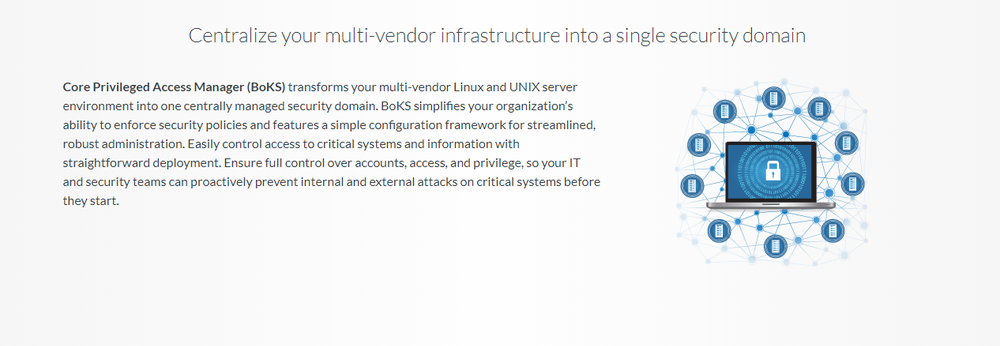 Core Privileged Access Manager (BoKS) Screenshot 1