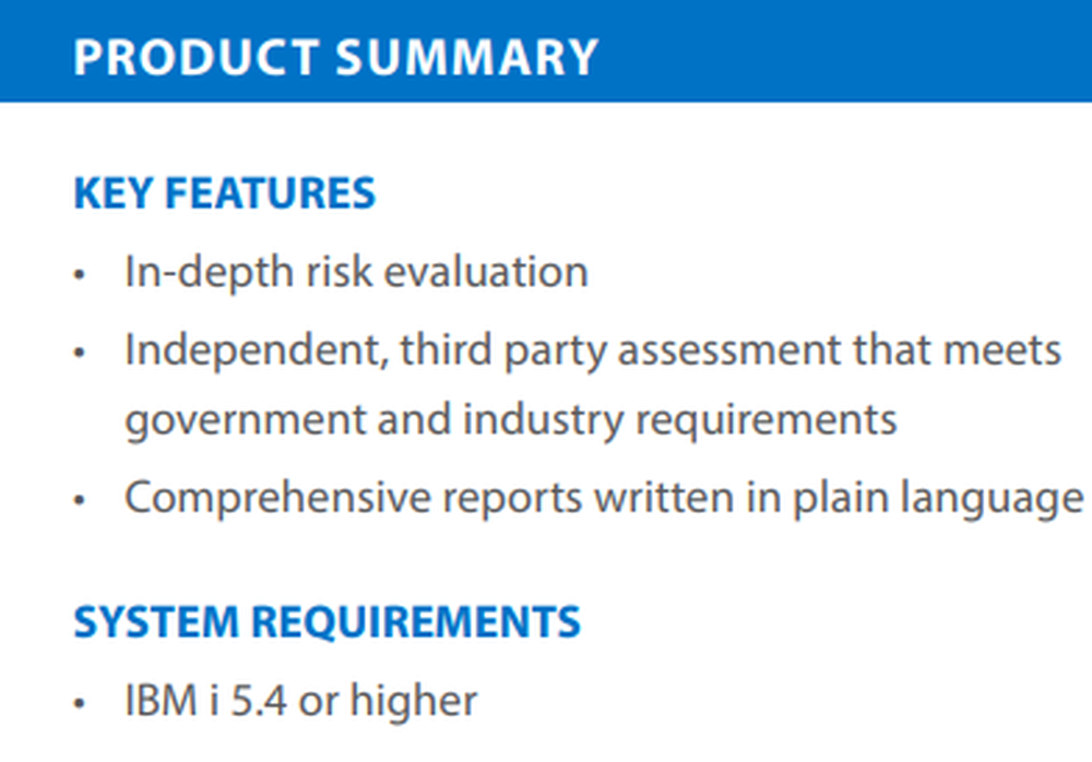 Powertech Risk Assessor for IBM i Screenshot 1