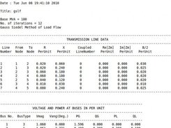 Load flow result sheet part 1