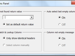 Options Panel
