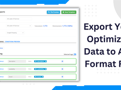 Export your product feeds to any format