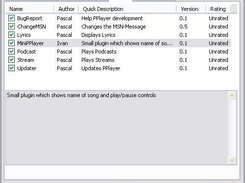 The new PluginSystem for controlling the plugins