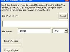 Export images from a presentation