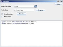 Single String Search