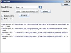 Multiple String Search