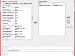 Macro edit dialog