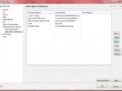 Currently defined macros page