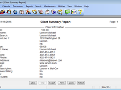 PracticeMaster-ClientSummarryReport