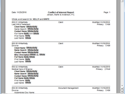 PracticeMaster-ConflictIntresteReport