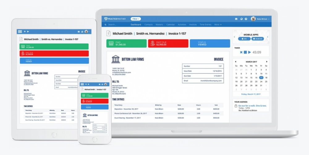 PracticePanther Legal Software-Billing
