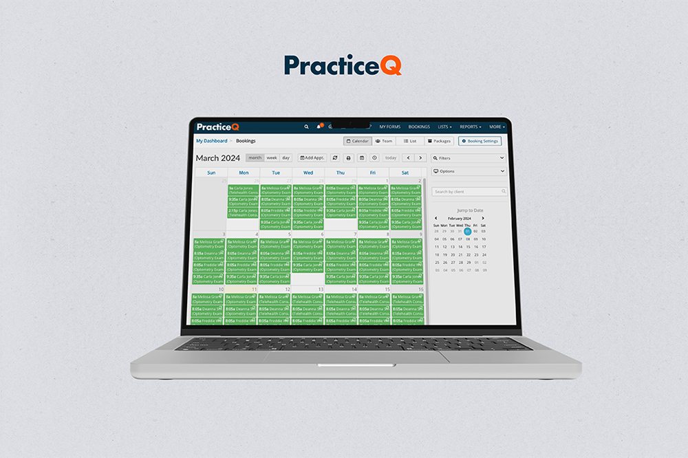 PracticeQ allows practitioners to manage their time better with online booking.