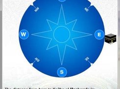 Qibla Direction Compass and Distance to Kaaba