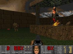 Final Doom, TNT Evilution MAP02 "Human BBQ" - software mode.