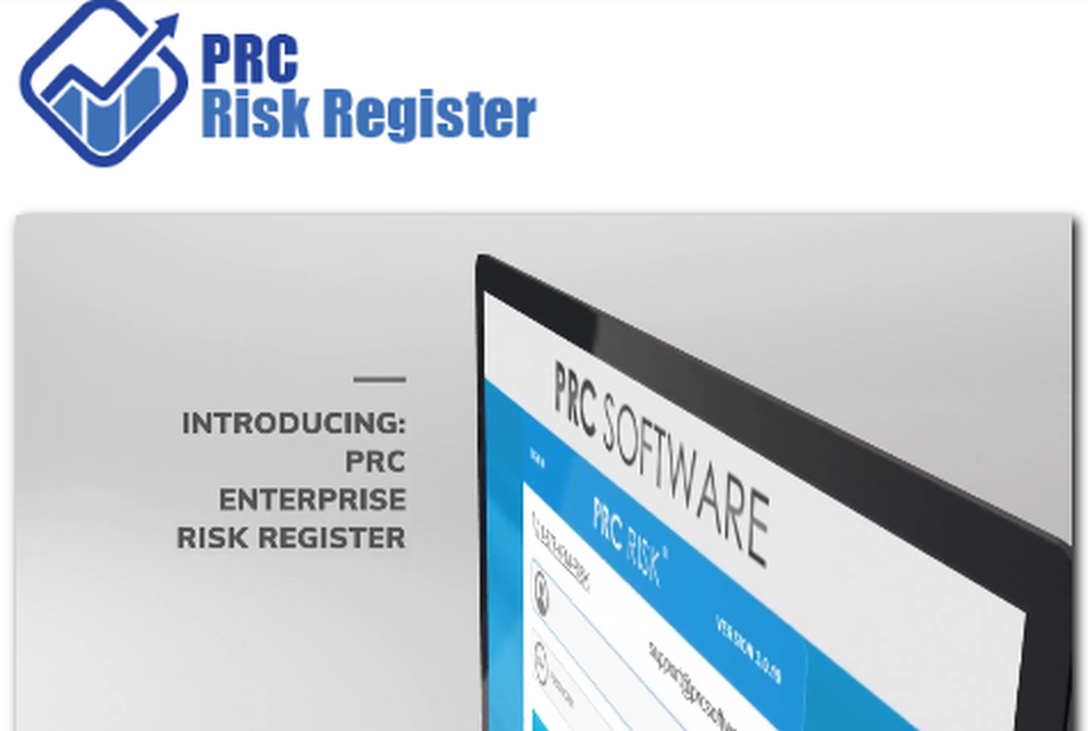 PRC Enterprise Risk Register Screenshot 1