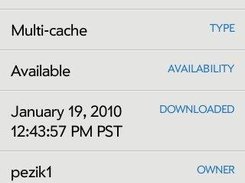 Cache detail