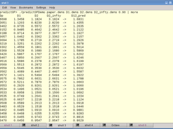 Demo run, using supplied demo data