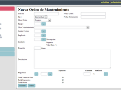 Orden Mantenimiento
