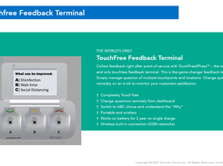 Press'nXPress Touchless Feedback Kiosk - collect feedback at in person locations in real-time. Manage the questions remotely from cloud based dashboard. Ask quantitative and qualitative question to get better insights on customer and employee experience.