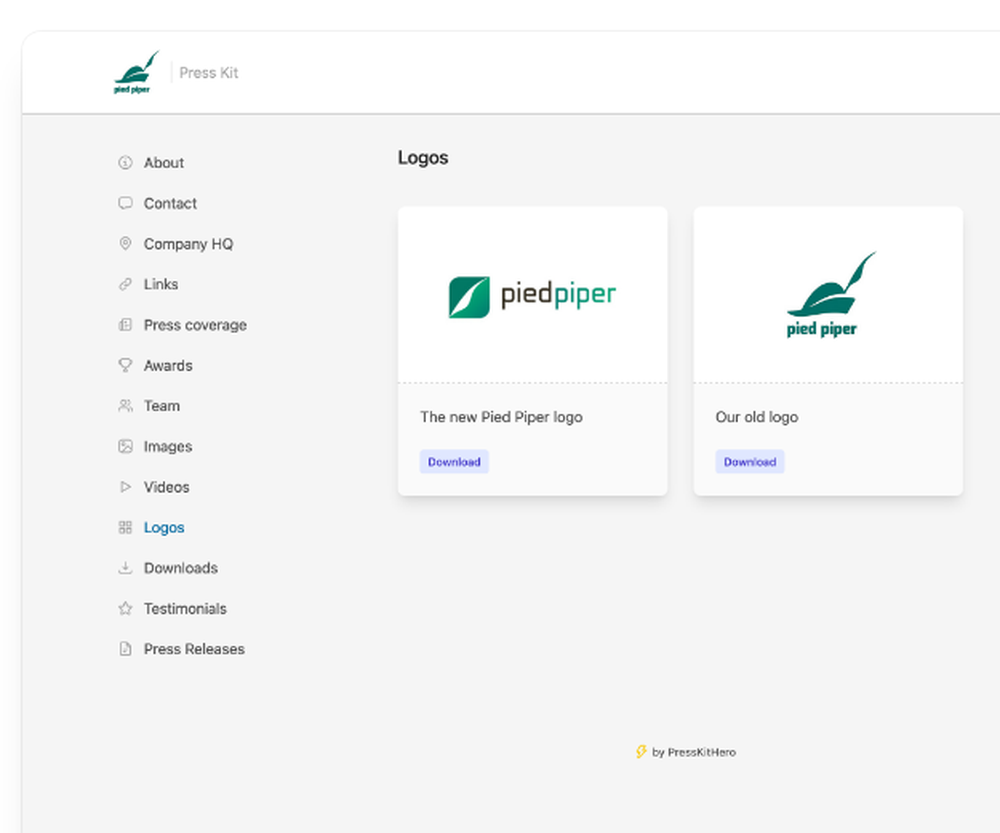PressKitHero Screenshot 1