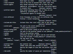 prettier-eslint-cli Screenshot 1