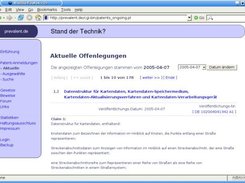 Browsing actual patent applications