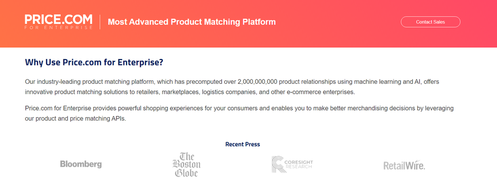 Price.com for Enterprise Screenshot 1