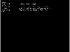 Prigner listing of default templates