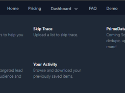 Dashboard Options
