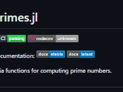 Primes.jl Screenshot 1
