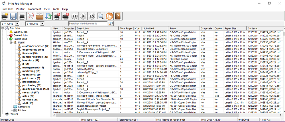 Print Job Manager Screenshot 1