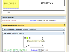 Visualize printer location using floor plans