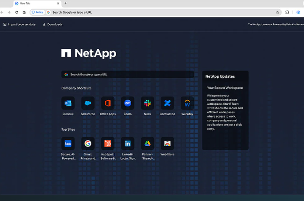 Prisma Access Browser Screenshot 1