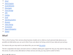 Privacy Respecting Screenshot 1