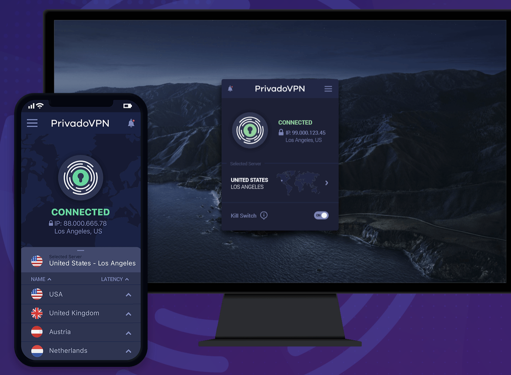 PrivadoVPN Screenshot 1