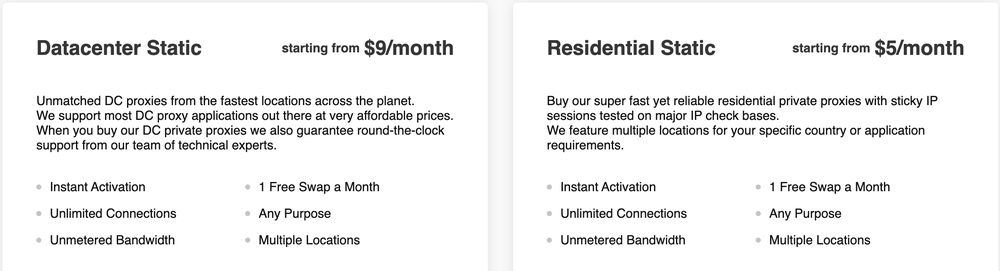 PrivateProxy.me Screenshot 1