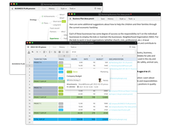 End-to-end encrypted, interconnected Files with build-in editors: Text Notes, Mind Maps and Spreadsheets.