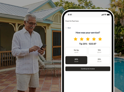 Tip Collection: Rate the service. Add a tip. Pay. Customers do it in 30 seconds. You see it before you leave the neighborhood.