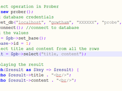 select particular fields through prober