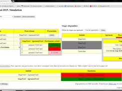 Possibilité de visualiser les choix des autres utilisateurs en temps réel, pour savoir si un poste est disponible à notre rang.