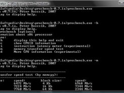 Procbench 0.7.1 on Windows Vista