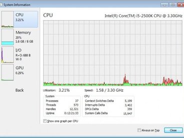 System Information window