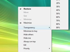 Transparency Menu