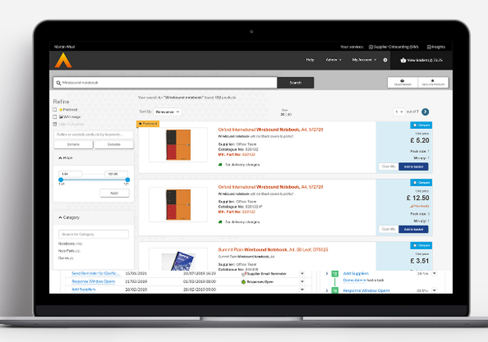 Advanced Procurement Screenshot 1