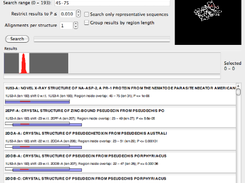 Typical Prodar search results