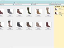 The mail gallery screen, where you can enlarge pictures and add to your selection to be downloaded as zip archive