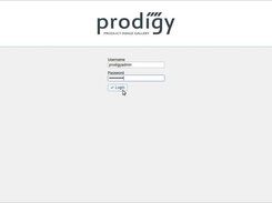The login screen
