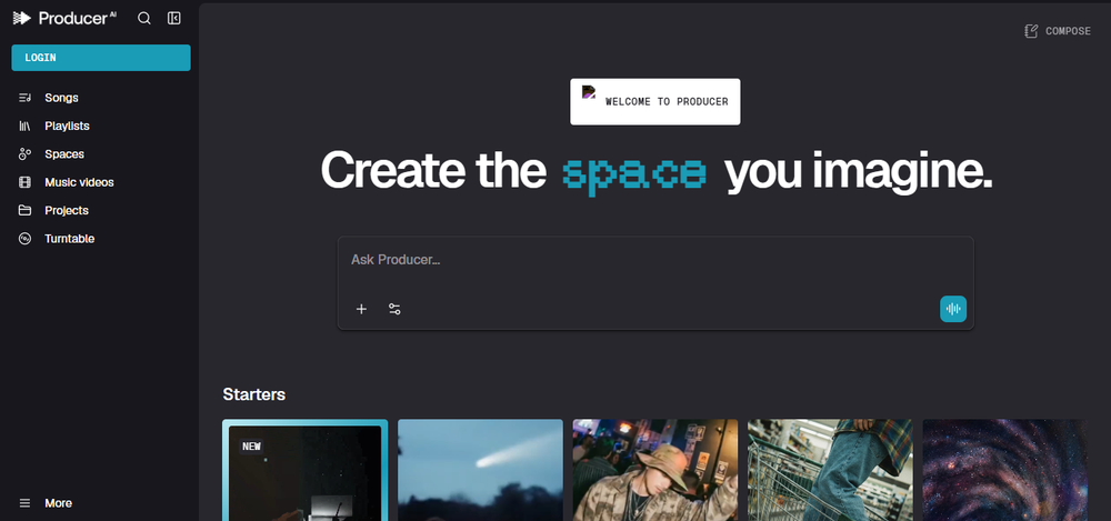 Producer.ai Screenshot 1